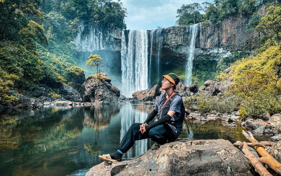 Chụp hình tại thác K50